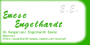 emese engelhardt business card
